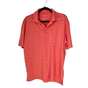 Cool 18 Pro Mens Shirt Medium Check Golf Polo Short Sleeve Collared Casual
